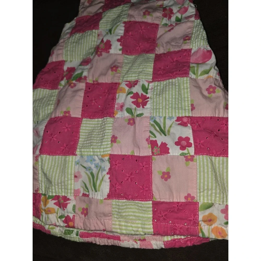 Gymboree‎ layette line in full bloom floral patchwork dress size 12 18 months